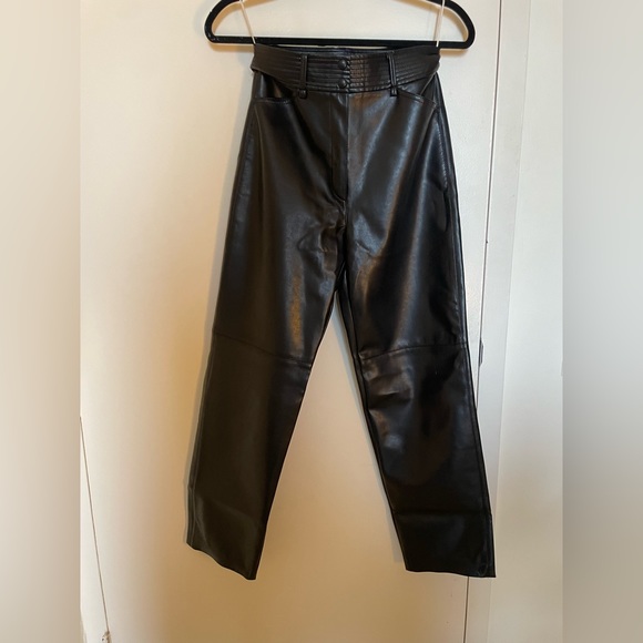 Wilfred by Aritzia Funk Vegan Leather Pants Size 4 - Picture 11 of 12